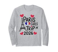 Voyage Vintage pour Filles À Paris 2026 Les Meilleures Vacances de Tous Les Temps Manche Longue