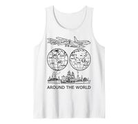 Voyager Autour du Monde Vintage Voyage Art 2 Formes Mania Débardeur