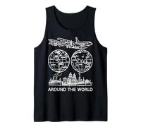 Voyager Autour du Monde Vintage Voyage Art Formes Mania Débardeur