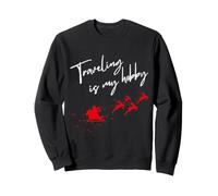Voyager est Mon Passe-Temps drôle mème de Voyage du Père Sweatshirt