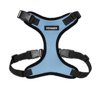 Voyager Harnais pour Animaux domestiques en Maille pour Toutes Les Conditions météorologiques Harnais réglable pour Chats et Chiens par Best Pet Supplies XS (Chest 11 16 * Fit Cats) Base Bleue.