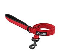 Voyager Laisse réfléchissante pour Chien avec poignée en néoprène, 1,5 m de
