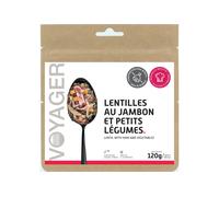 Repas lyophilise voyager lentilles au jambon et petits legumes 125g