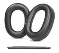 Voyager Surround 80 Coussinets de rechange compatibles avec casque Bluetooth Poly Voyager Surround 80 UC Coussinets d'oreille en cuir protéiné mousse haute densité Noir