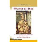 Voyages en Inde - Alekseï Saltykov - La Lanterne Magique - broché - Roman