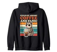 Voyageur Anxious Airport Coffee Panic Circulaire Fréquent Sweat à Capuche