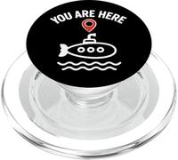 Voyageur de Vacances sous-Marin « You are Here » PopSockets PopGrip pour MagSafe