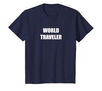 Voyageur du Monde T-Shirt, Enfant, Bleu Marine, 2 Ans