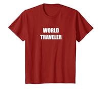 Voyageur du Monde T-Shirt, Enfant, Canneberge, 2 Ans
