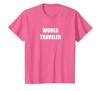 Voyageur du Monde T-Shirt, Enfant, Rose chiné, 12 Ans
