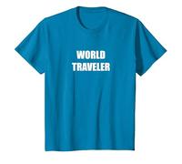 Voyageur du Monde T-Shirt, Enfant, Saphir, 2 Ans