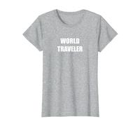 Voyageur du Monde T-Shirt, Femme, Gris Chiné, 3XL