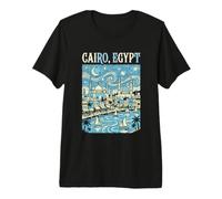 Voyageur Le Caire Égypte Aventure Voyage T-Shirt Haut de Gamme