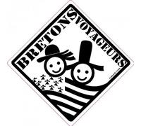 Voyageurs bretons Breizh Bretagne 563 autocollant sticker - Taille : 4 cm