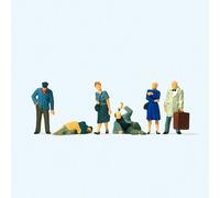 Voyageurs en attente (x6) - PREISER 10592 - HO 1/87