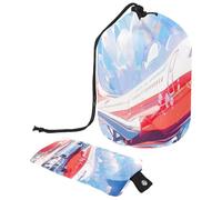 Voyagez avec style : obtenez votre trousse de maquillage portable pliable dès aujourd'hui, motif avion rouge, multicolore, 9.9x6.9in/25.2x17.6cm;6x3.5in/15.2x8.8cm