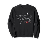 Voyagez le monde, volez la carte du monde, parcourez le monde Sweatshirt