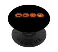 Voyant d'avertissement amusant pour tableau de bord de voiture, citrouille, orange PopSockets PopGrip Adhésif