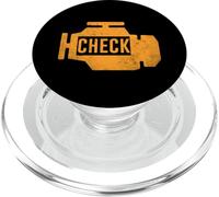 Voyant d'avertissement de Tableau de Bord de Moteur de Voiture Ambre - Drôle de mécanici PopSockets PopGrip pour MagSafe
