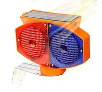 Voyant d'avertissement solaire à LED clignotant, voyant d'avertissement de barrage routier - Clignotant clignotant Barricad Trafic, lumière solaire rouge bleu clignotant LED étanche pour lampe tr