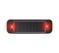 Voyant d'avertissement solaire pour voiture - Fausse alarme de voiture à énergie solaire | Avertissement factice simulé par lumière LED | Lampe de sécurité clignotante LED antivol pour système d'alarm
