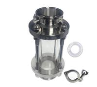 voyant de niveau de liquide, Voyant de débit à trois pinces 1,5 po, dioptrie, for tuyau 38 mm diamètre extérieur, raccord en acier inoxydable SUS 304