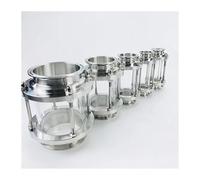 voyant de niveau de liquide, Voyant de débit dioptrique 3" OD91, hauteur 165 mm, tour visée, raccord en acier inoxydable 304