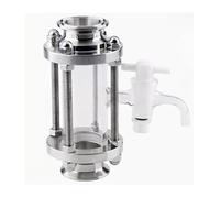 voyant de niveau de liquide, Voyant de débit dioptrique avec cône en PTFE, 1,5" et 2" Tri Clamp, 38 51 mm, acier inoxydable 304, for brassage maison(38mm Pipe Od K50.5mm)