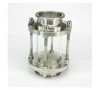 voyant de niveau de liquide, Voyant de débit en verre SS304 Dipoter for tuyau 63 mm diamètre extérieur et collier serrage Tri Clamp 2,5"