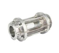 voyant de niveau de liquide, Voyant de débit en verre SUS304 avec couvercle for tuyau 45 mm diamètre extérieur et collier serrage 2 pouces for brassage maison