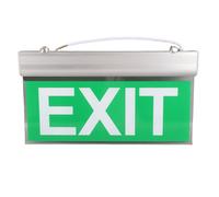 Voyant de sortie, lampe de signalisation d'urgence en acrylique | Panneau lumineux de sortie en acrylique, 12 LED, indicateur d'urgence Double face pour éclairage d'évacuation de bâtiments