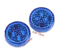 Voyant d'ouverture de porte de voiture, feux de sécurité ouverts Riloer 2PCS 5 LED avec installation de pâte à induction magnétique clignotante stroboscopique - Bleu