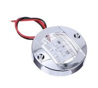 Voyant Indicateur LED pour Camion, Feu Latéral Argenté | Cadre Chromé et Pc, de Véhicule, Usage sur Remorques et Bateaux, Solide et Solide