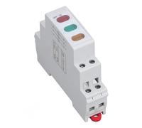 Voyant LED de Petite Taille AC DC 230 V adapté pour Contacteurs Tours CNC Couleur de Lumière Rouge Jaune Vert avec Connexion Filaire de 6 mm² pour Boîtes de Distribution