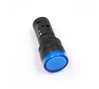 Voyant LED électronique à montage sur panneau 16 mm, 12 V, 24 V, 110 V, 220 V, 380 V, rouge, vert, jaune, bleu, blanc(Blue,AC DC 24V)