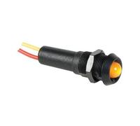 Voyant led jaune 24v boitier noir
