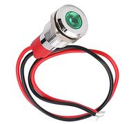 Voyant LED Métallique 10 mm Vert 220 V Indicateur d’Alimentation Étanche pour Panneau de Commande Industriel Signal d’Avertissement Lumineux