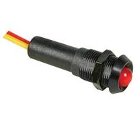 Voyant led rouge 24v boitier noir