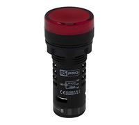 Voyant lumineux complet avec circuit de test LED RS PRO Rouge 24 V (c.a./c.c.), Ø découpe 22mm, Montage panneau, IP65
