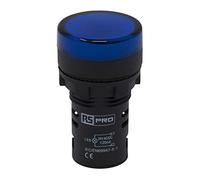 Voyant lumineux LED RS PRO Bleu 24 V (c.a./c.c.), Ø découpe 22mm, Montage panneau, IP65