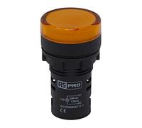 Voyant lumineux LED RS PRO Jaune 230 V c.a., Ø découpe 22mm, Montage panneau, IP65