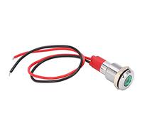 Voyant métallique à LED de 10 mm, lampe de signalisation étanche IP66, petit indicateur de puissance avec câble, voyant LED en métal et capuchon de câblage, composants de contrôle (220V)
