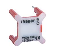 Voyant pour inter 2/24V rouge - APPAREILLAGE MURAL GALLERY HAGER WXA696