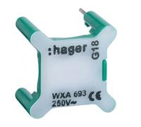 voyant pour interrupteur - 230v - vert - hager gallery wxa693