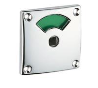Vachette – Verrou de box 231 – Voyant extérieur chromé – Fixation en applique – Rouge/Vert