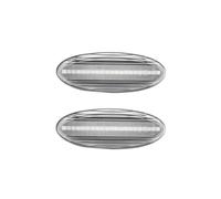 Voyants Latéraux Compatible Avec Mazda Pour Protege 5 2002-2003 Pour Tribute 2001-2006 Pour MPV 2000-2001 Feux Position Latéraux Voiture Clignotant(White,Dynamic)