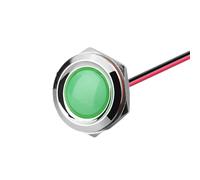 Voyants lumineux métalliques MOUMOUTEN, lampe de signalisation verte 22 mm 220 V, voyant LED étanche au choix