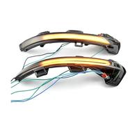 Voyants Lumineux Pour VW Pour Passat B8 Pour Variant 15-19 2 Pièces Clignotants LED Dynamiques Indicateur Rétroviseur Latéral Clignotant Séquentiel Feux Clignotants Du Rétroviseur(Smoked black)