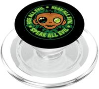 Voyez, entendez et Parlez Tous Les singes maléfiques PopSockets PopGrip pour MagSafe