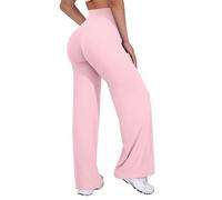 VOYJOY Legging Droit pour Femme, Jambe Large, 73,7 cm, 80 cm, 83,8 cm | Taille haute, doux comme du beurre, yoga d'entraînement pour femme